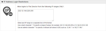 IP Address Login Restrictions Policy